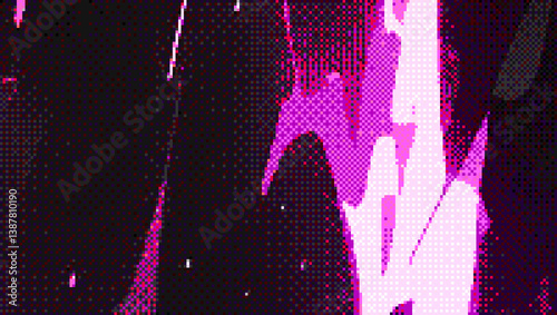 Gradient Pixel Dot Raster Background