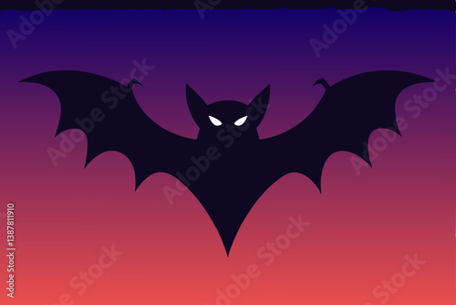 halloween bat and bats