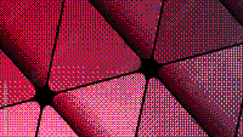 Pixelated Halftone Background