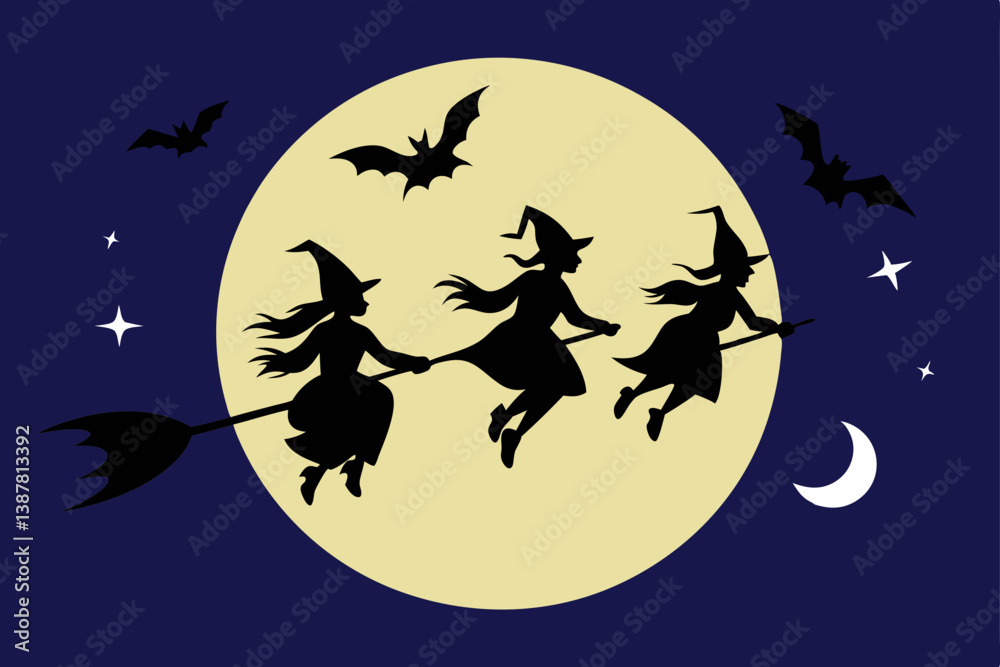 halloween background with witch and pumpkin halloween background with witch and pumpkin
