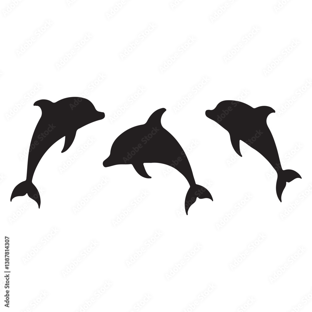 Fototapeta premium dolphin jumping in water