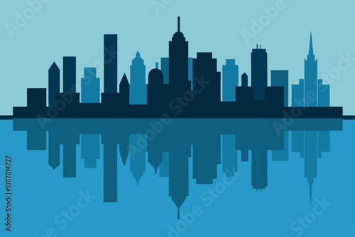 Obraz na płótnie new york city skyline w salonie