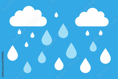 rain clouds and rain