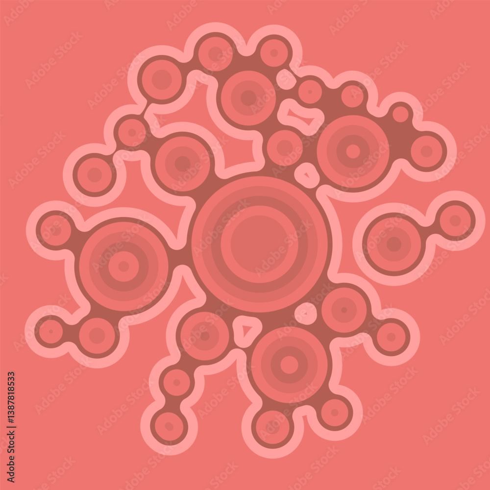Vector Meta ball Connect Dot Set. Red Molecule chain. Circle Shapes. Abstract Geometric Dots. Morphing Blob for Pattern, Sticker, Badge, Poster, Web Design. Vector Meta ball Connect Dot Set. Red Molecule chain. Circle Shapes. Abstract Geometric Dots. Morphing Blob for Pattern, Sticker, Badge, Poster, Web Design.