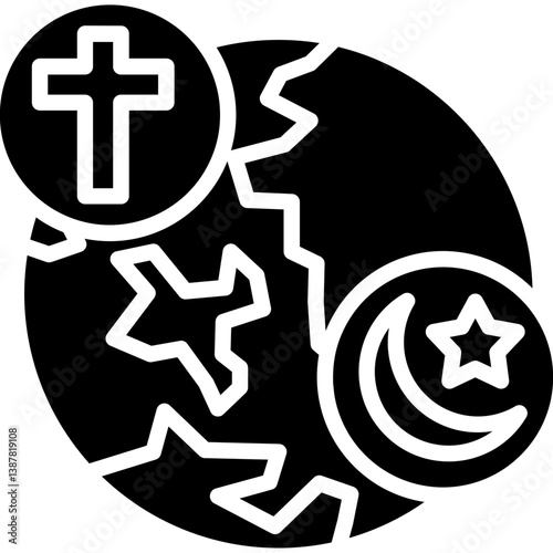 Canvastavla Cultural Assimilation Icon Vector Element