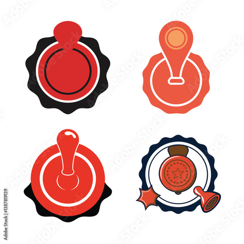 Grunge original stamp symbol vector set