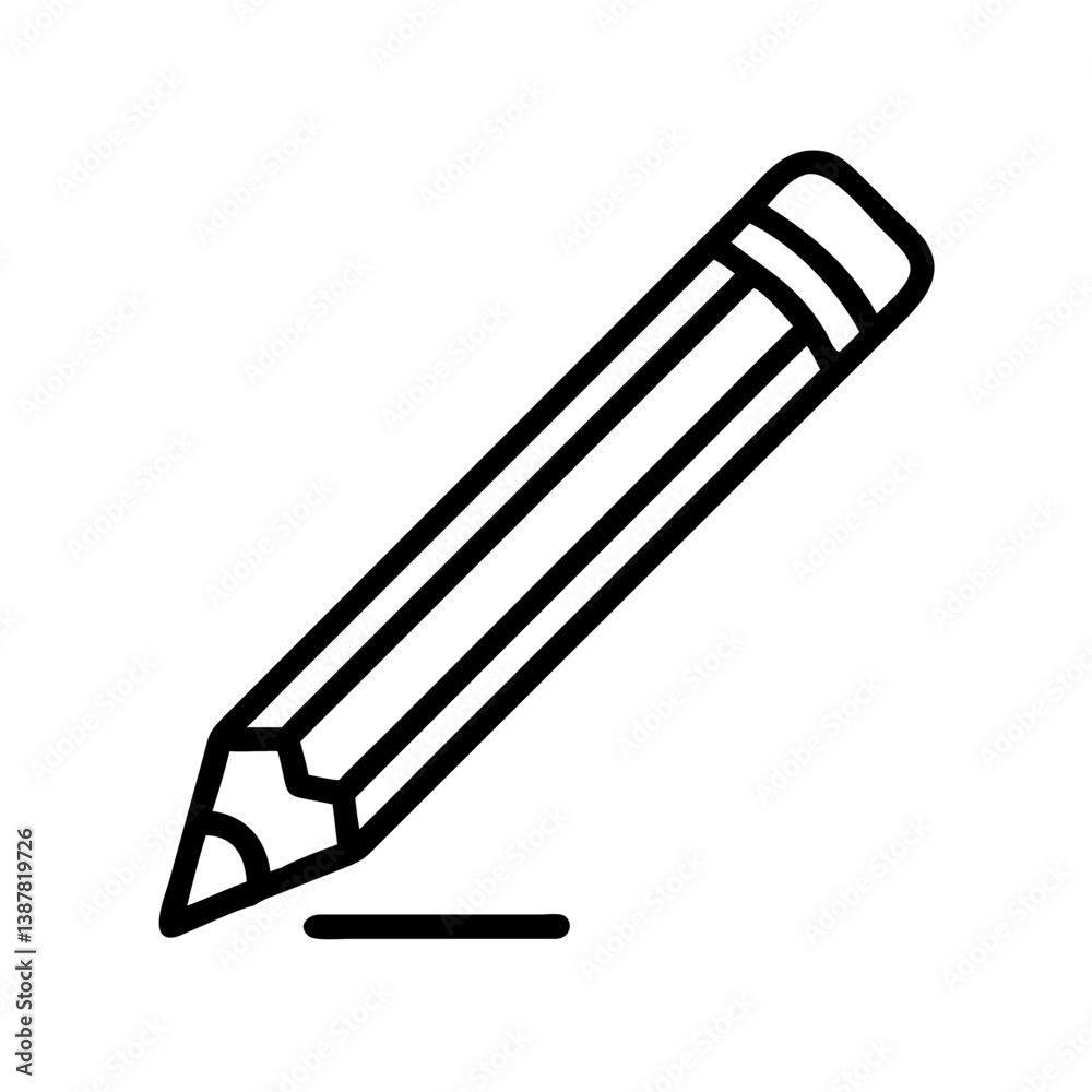 Pencil icons symbolize creativity and artistic expression. Essential for drawing, writing, and educational themes, these designs reflect the art of communication through simple tools.