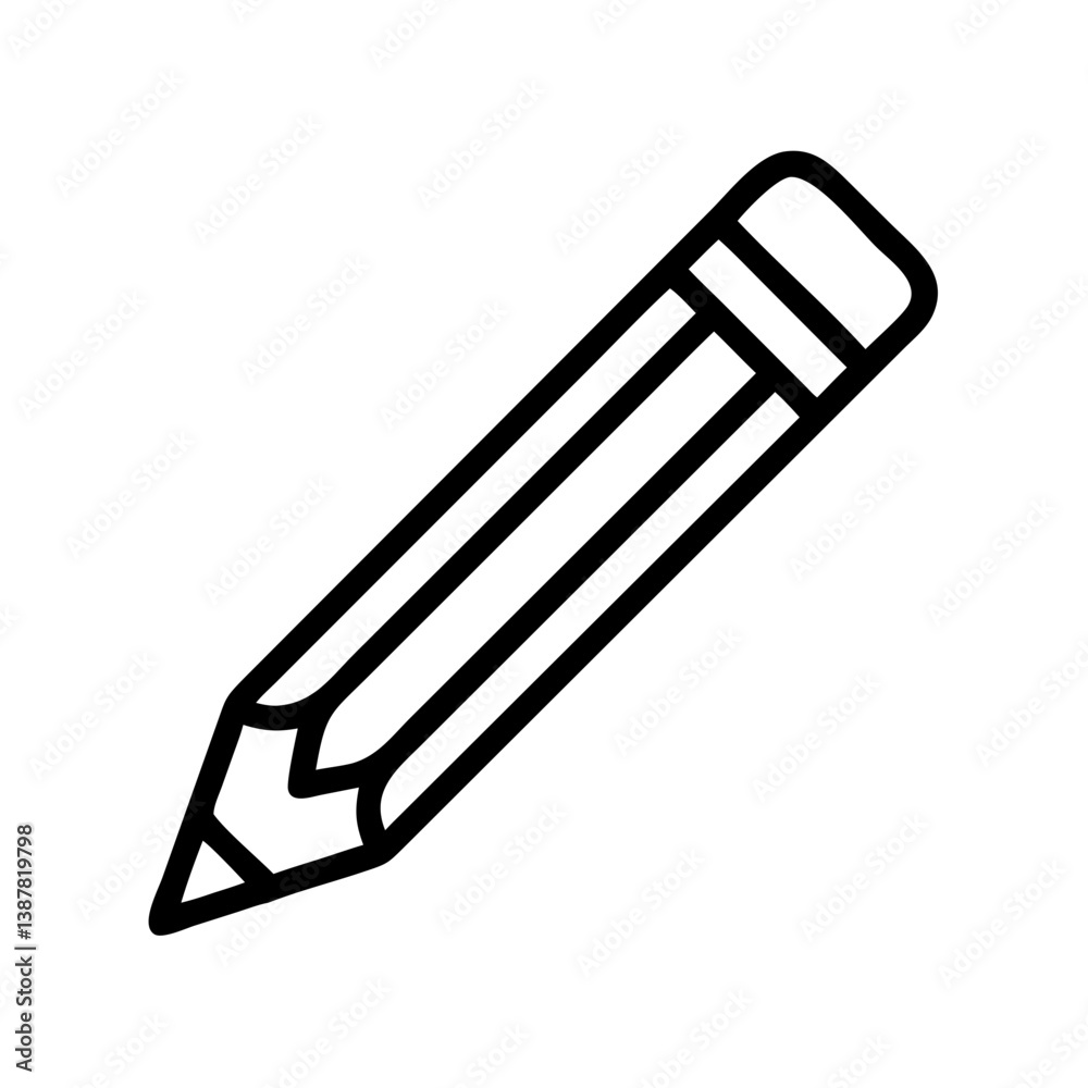 Pencil icons symbolize creativity and artistic expression. Essential for drawing, writing, and educational themes, these designs reflect the art of communication through simple tools.