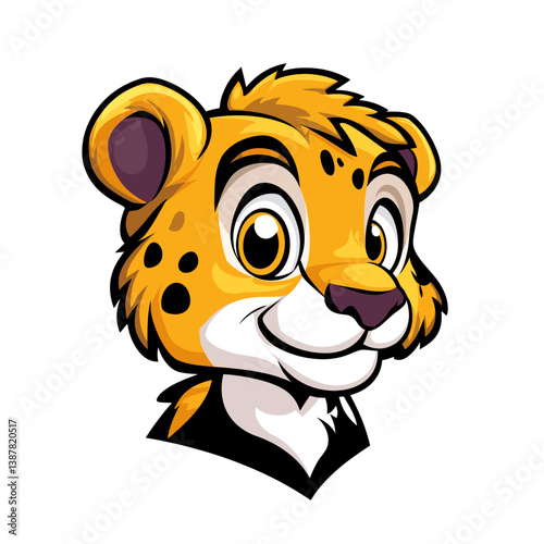 tiger cub with head