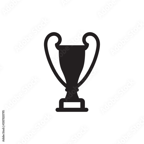 gold cup isolated on white background