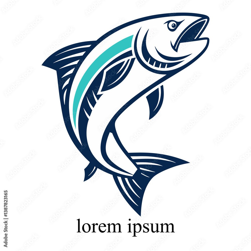 Obraz premium Fish logo for brand