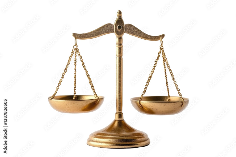 Gold Balance Isolated on transparent background Gold Balance Isolated on transparent background