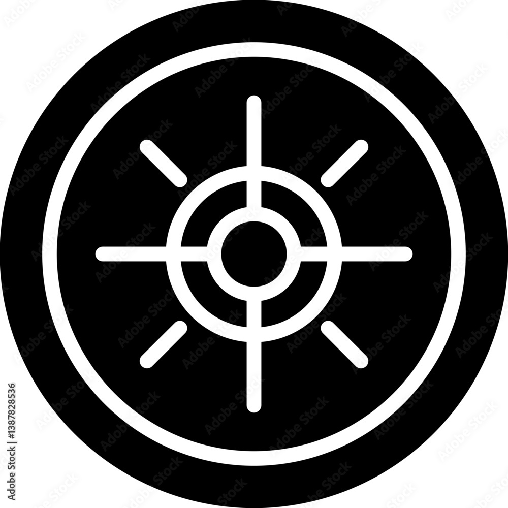 Obraz premium Target Icon Vector Element