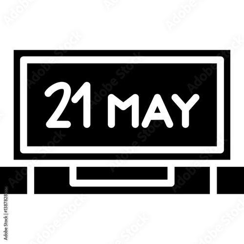 Anti Terrorism Day Icon Vector Element