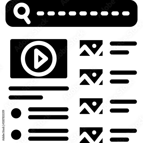 Video Icon Vector Element