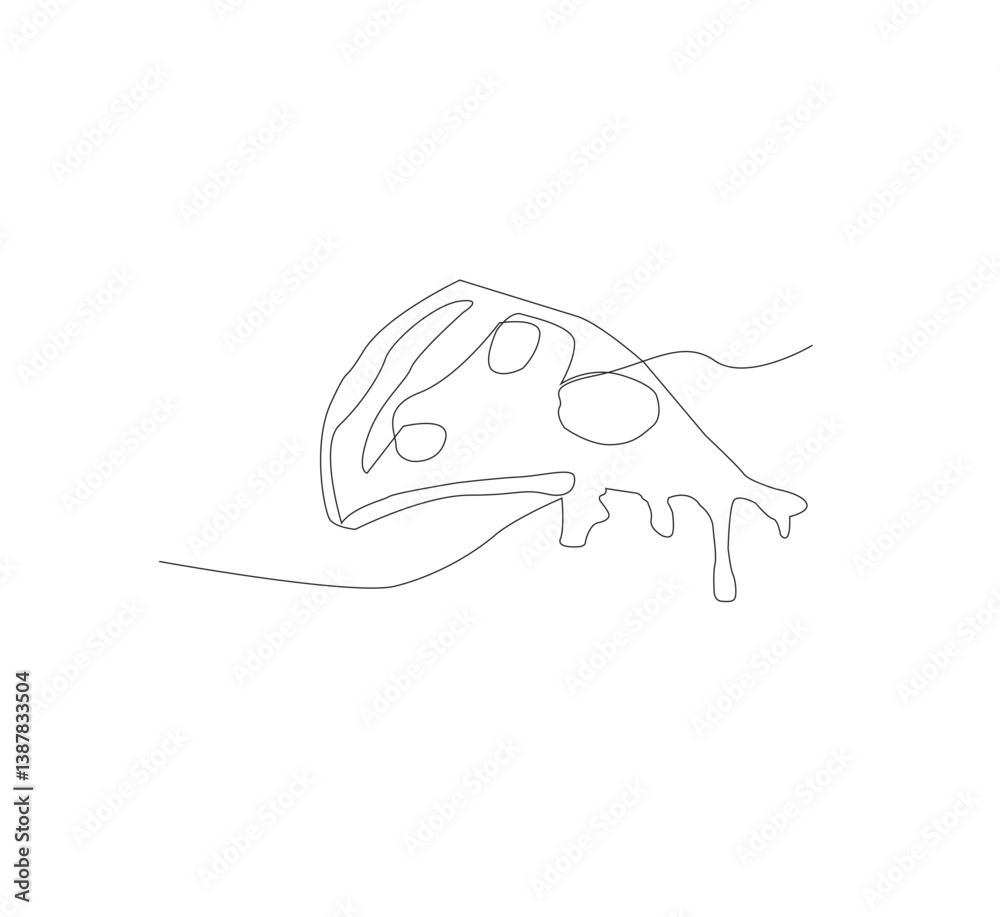 Fototapeta premium Delicious and tasty Pizza image, fresh and healthy food ready to eat lunch dinner breakfast traditional fast food vector illustration.