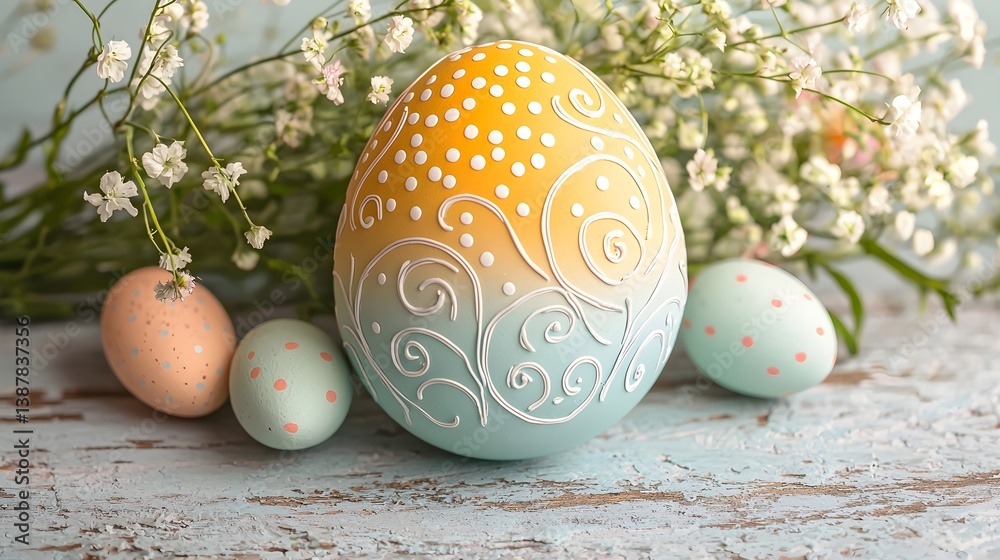 Obraz premium Easter Eggs Decoration Spring