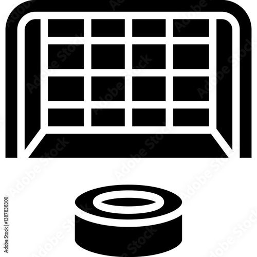 Photography Hockey Goal Icon Vector Element
