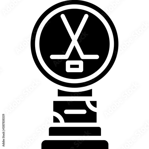 Photography Ice Hockey Trophy Icon Vector Element