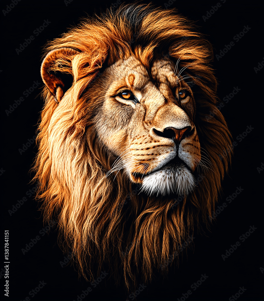 Fototapeta premium head of lion