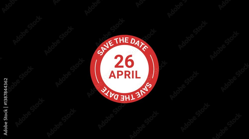 26 April save the date Animation