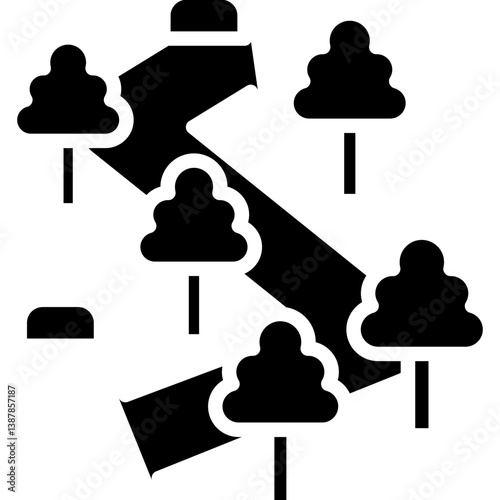 Pathway Icon Vector Element