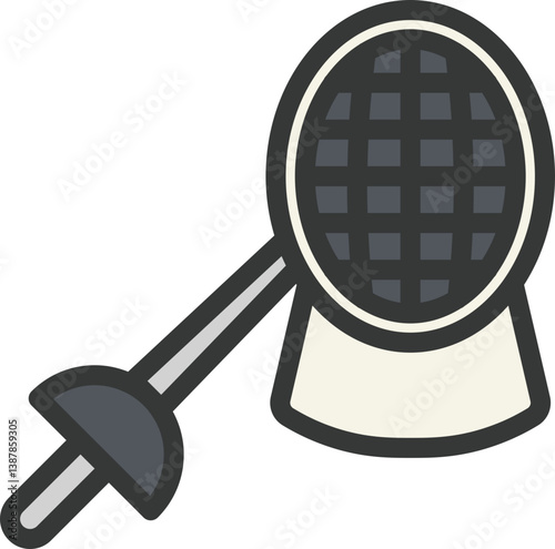 Fencing Filled Line Icon