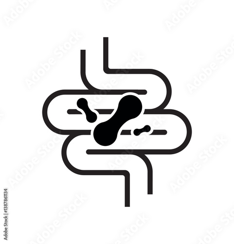 probiotics icon healthy lifestyle sign	