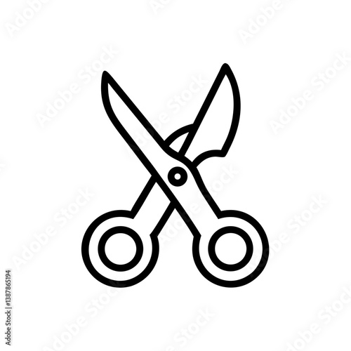 Scissors Icon for Creativity and Crafting Topics