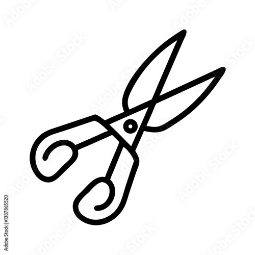 Scissors Icon for Creativity and Crafting Topics