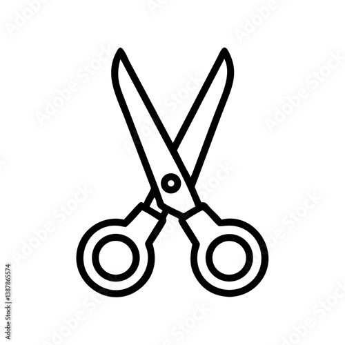 Scissors Icon for Creativity and Crafting Topics