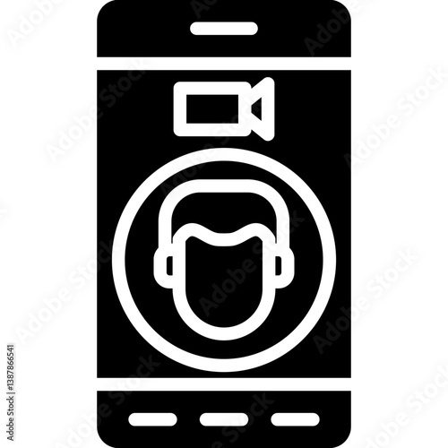 Videocall Icon Vector Element