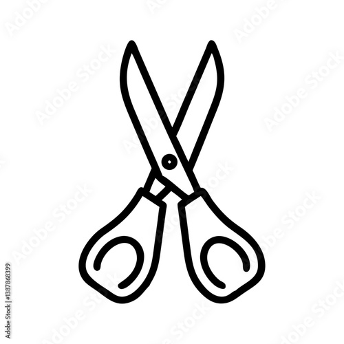 Scissors Icon for Creativity and Crafting Topics