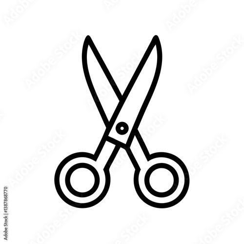Scissors Icon for Creativity and Crafting Topics