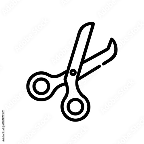 Scissors Icon for Creativity and Crafting Topics