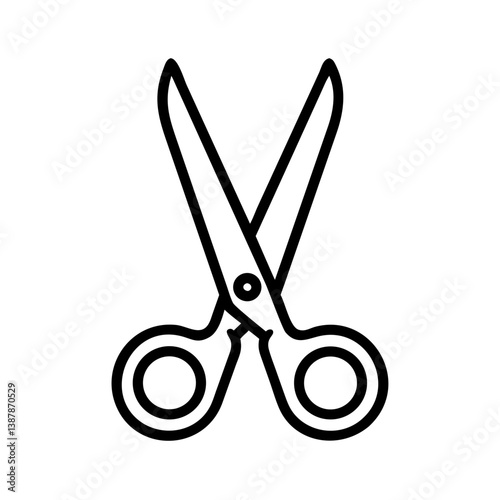 Scissors Icon for Creativity and Crafting Topics