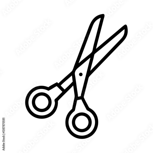 Scissors Icon for Creativity and Crafting Topics