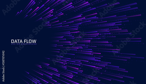 Particles explosion forms a circular frame with radial waves on a dark background visualizing a digital shockwave effect and colorful equalizer patter