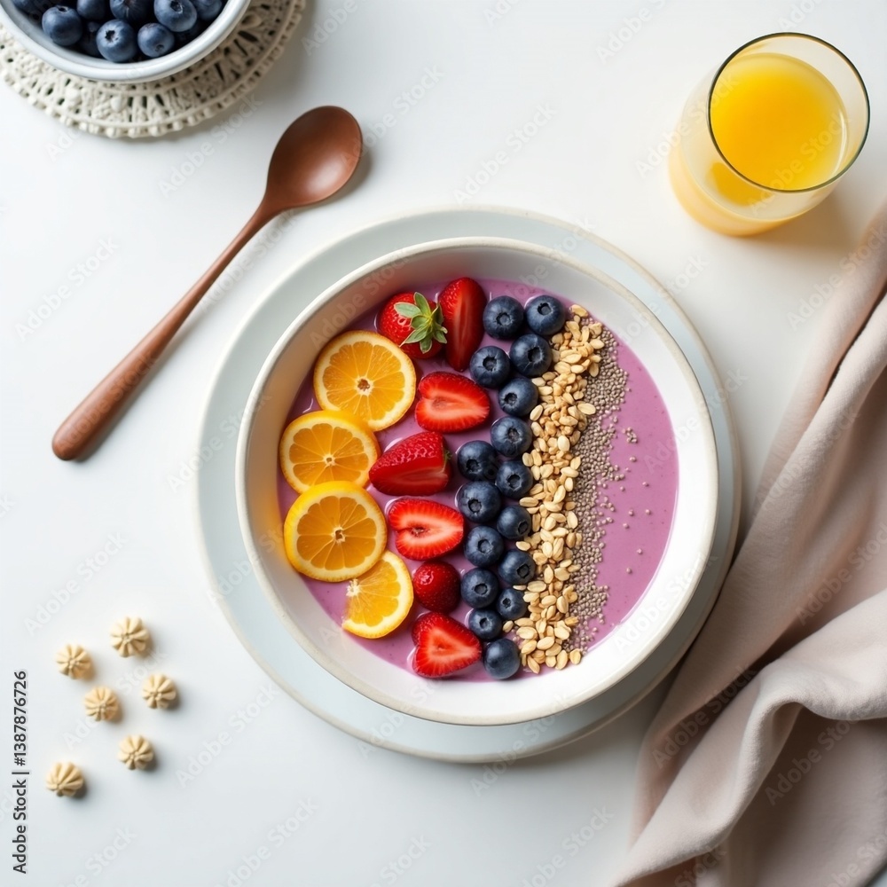 Delicious fruit and yogurt bowl with granola and nuts A nutritious breakfast bowl filled with fruits, nuts, and oa Photo of, a vibrant acai bowl topped with granola, sliced bananas
Delicious fruit and yogurt bowl with granola and nuts A nutritious breakfast bowl filled with fruits, nuts, and oa Photo of, a vibrant acai bowl topped with granola, sliced bananas