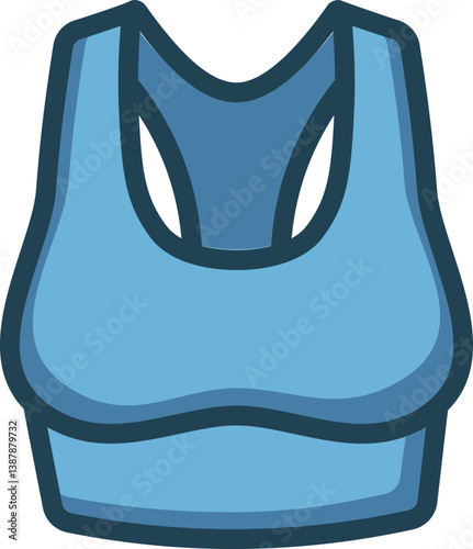 Sport Bra Filled Line Icon