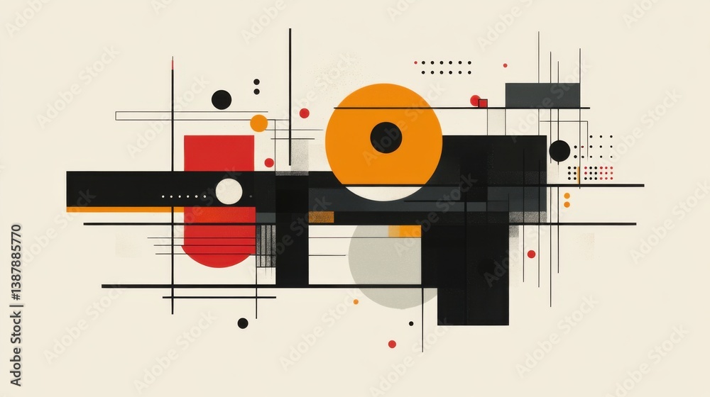 Obraz premium Abstract geometric flow