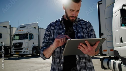 The Professional Man with Tablet