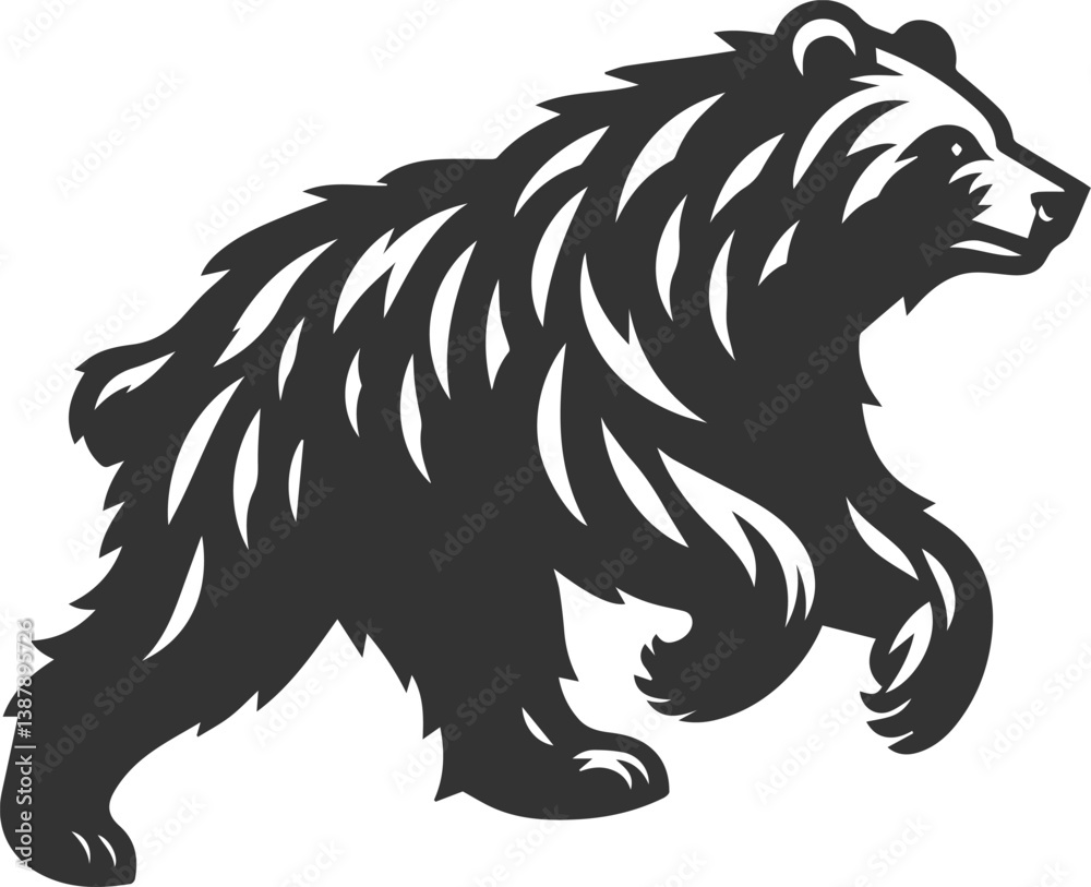Silhouette of a bear Silhouette of a bear
