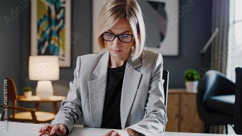 The Woman in Modern Office