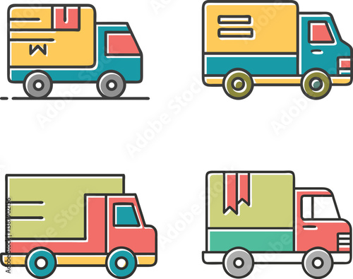 Caver Van vector icon 