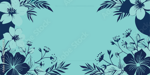 Floral background with free space for text