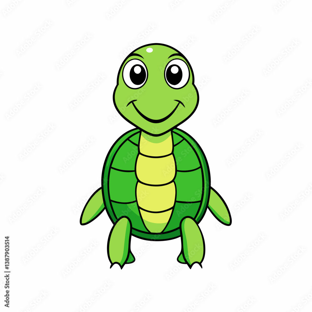 Fototapeta premium funny turtle cartoon