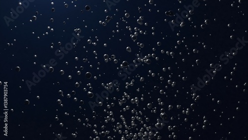 海の底から湧き出す泡