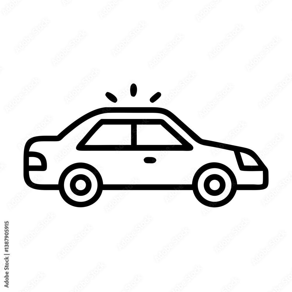 Obraz premium police car