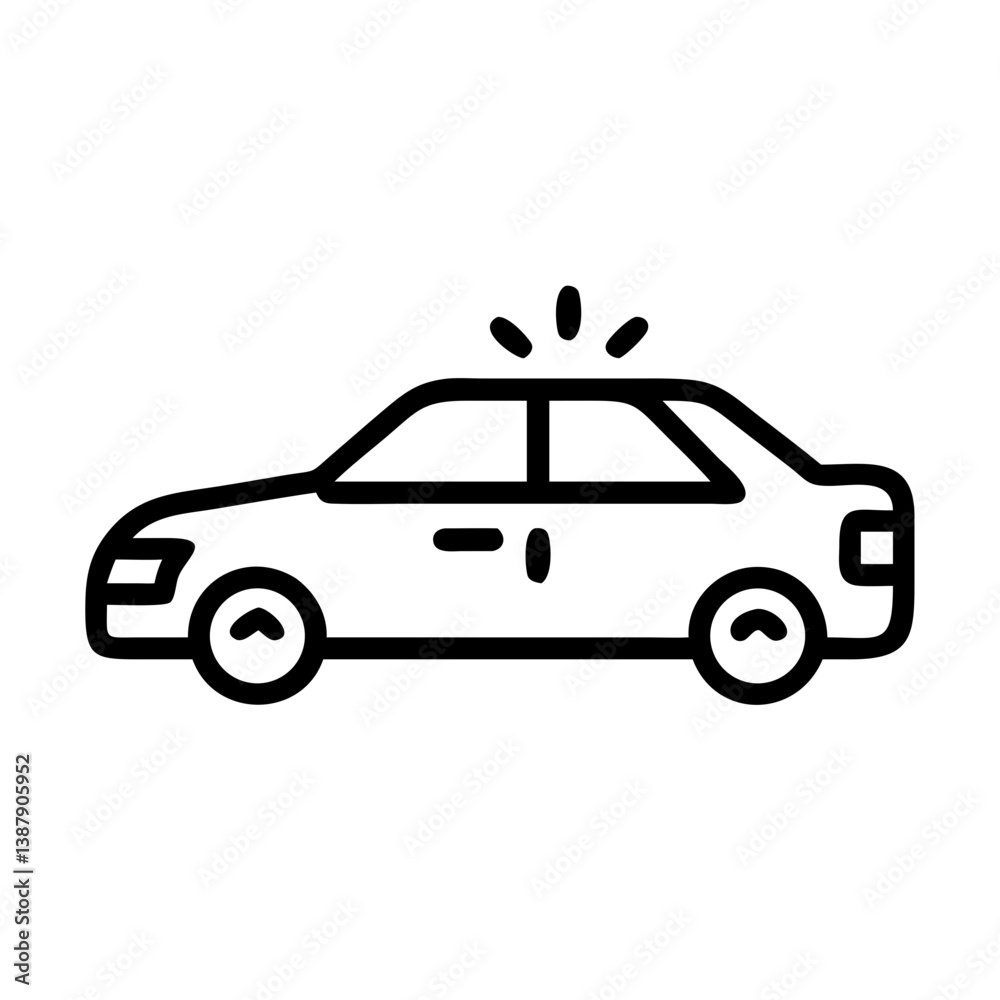 Obraz premium police car